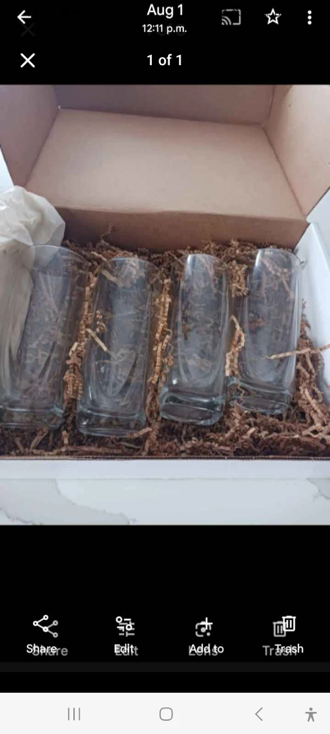 Set of 4 Glass Tumblers