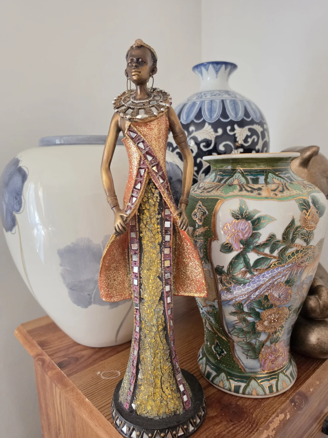 African Woman Figurine Statue