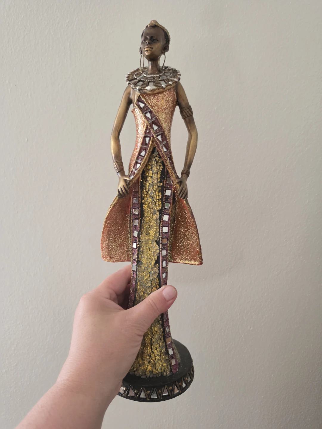 African Woman Figurine Statue - photo 2