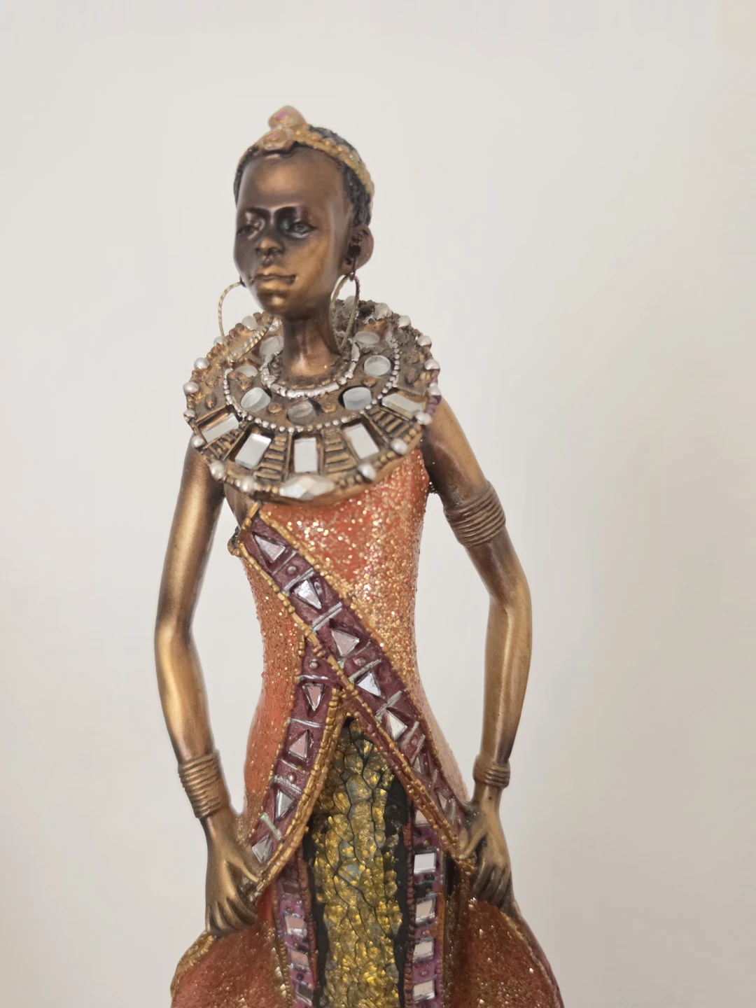 African Woman Figurine Statue - photo 3