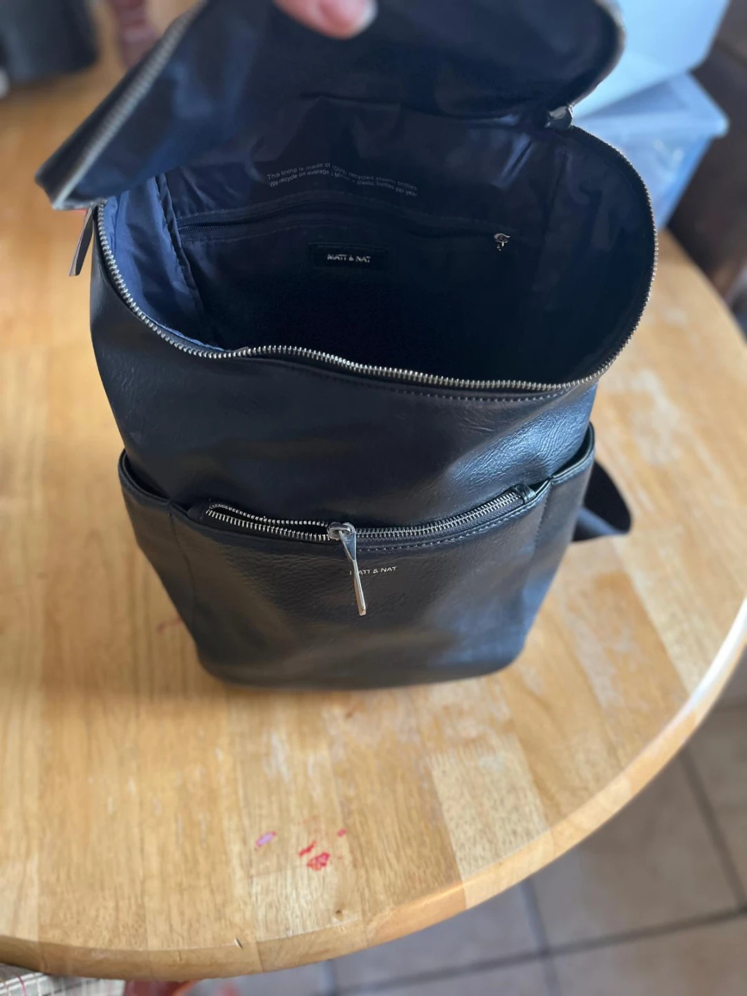 Matt & Nat Black Faux Leather Backpack - photo 5