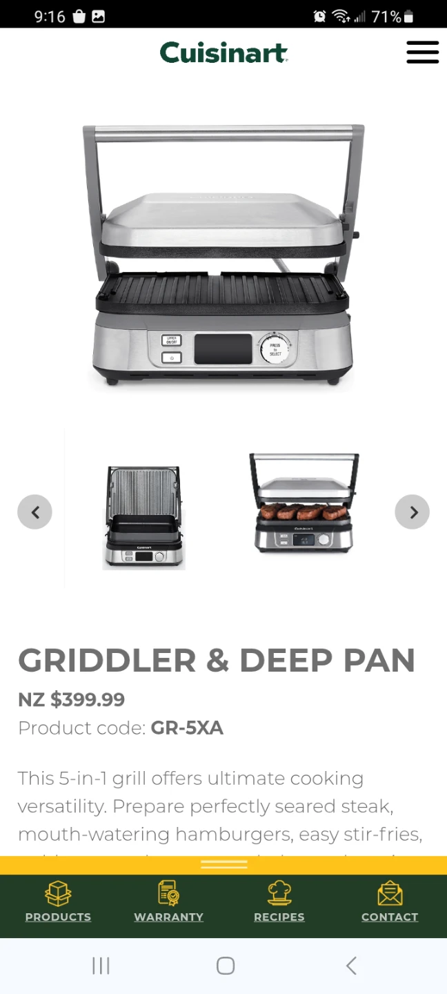 Cuisinart Griddler Super Grill / Mini BBQ - photo 4