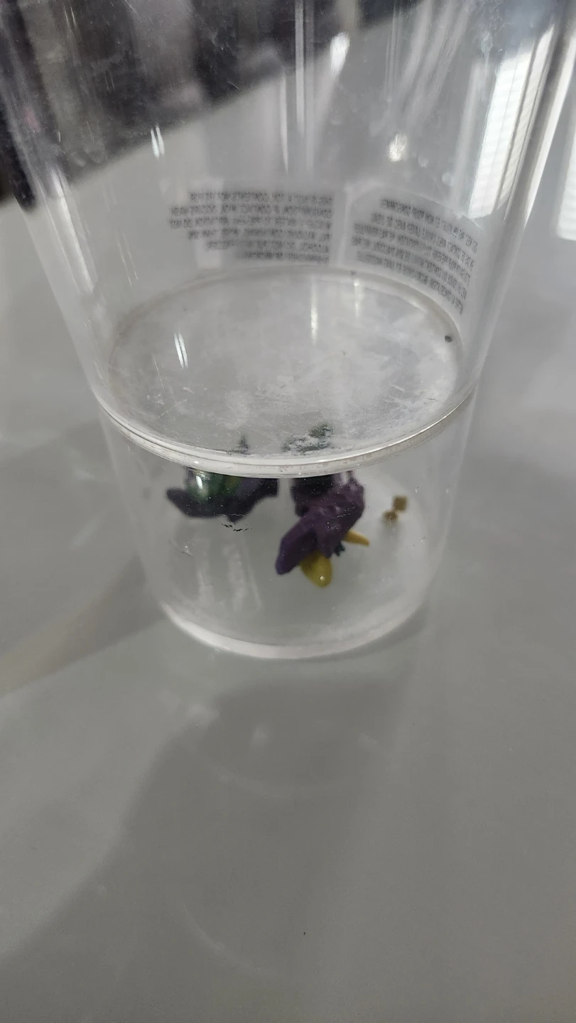 Clear Plastic Bathroom cups with Decorative Frogs - photo 3