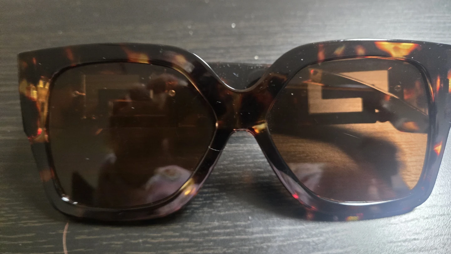 Tortoiseshell Sunglasses with Gold Detail