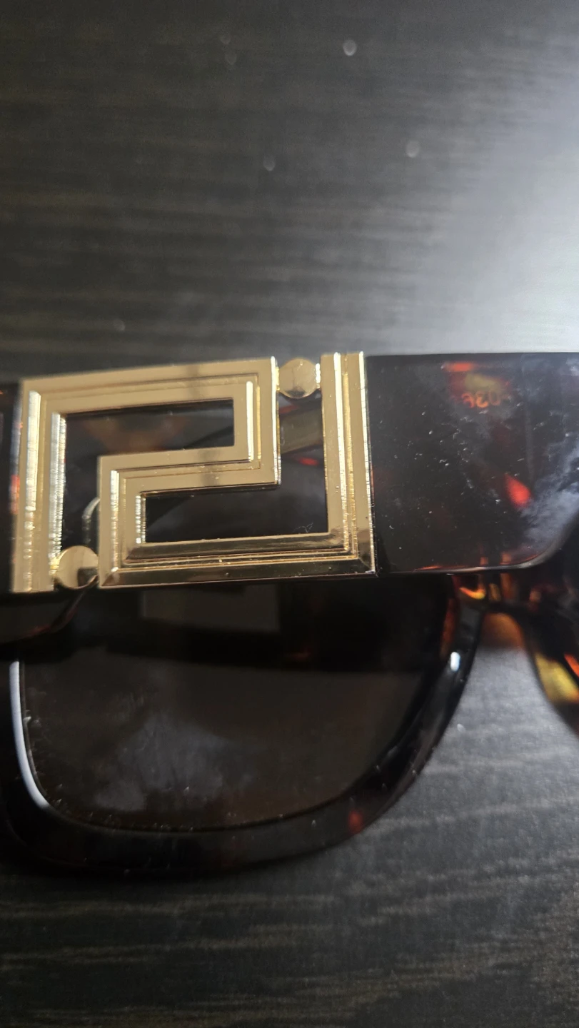 Tortoiseshell Sunglasses with Gold Detail - photo 5