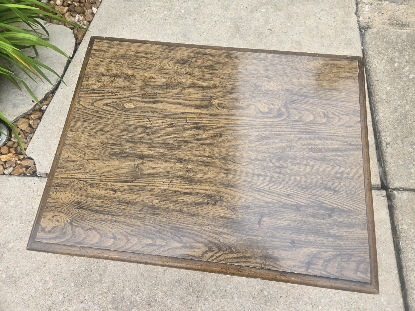 Wooden End Table with Turned Legs - photo 2