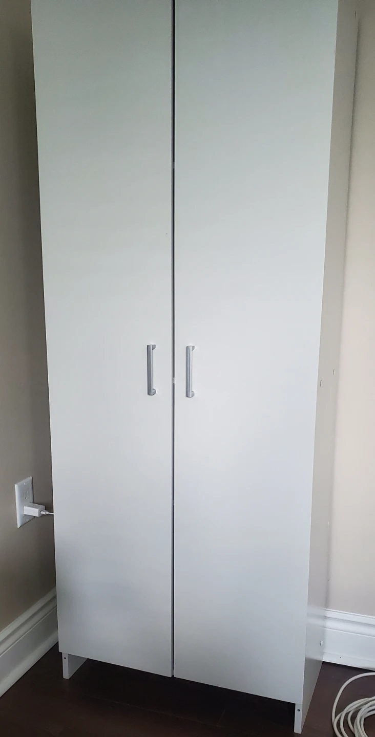 White Two-Door Storage Cabinet