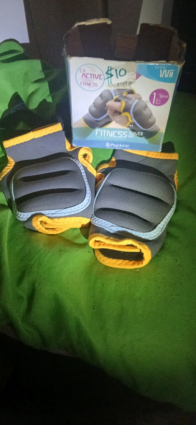 Wii Fit Active Fitness 1lb Weighted Gloves