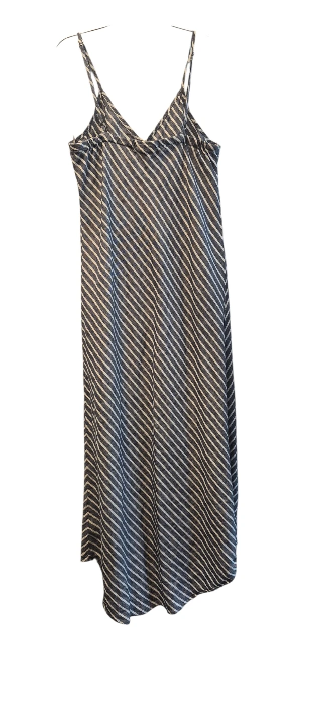 Artisan Ny striped linen midi dress. Linen. Size M. - photo 2