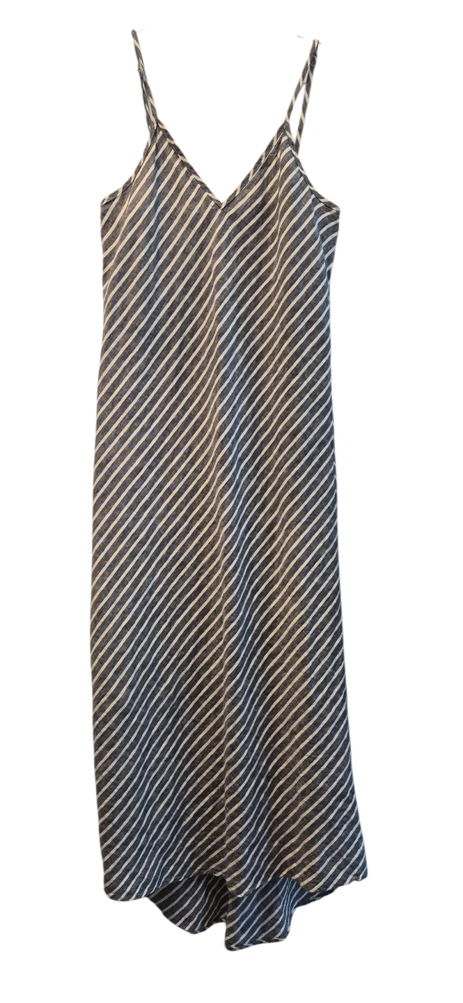 Artisan Ny striped linen midi dress. Linen. Size M. - photo 3