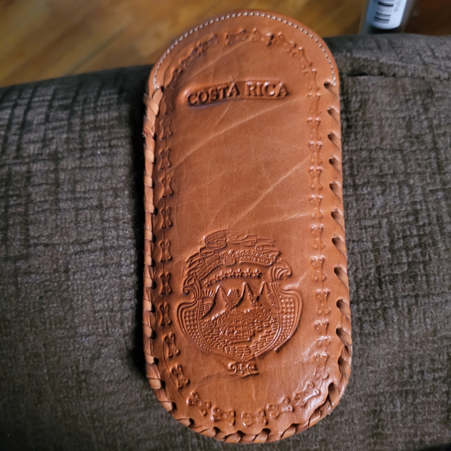 Leather Pouch Case Costa Rica Embossed