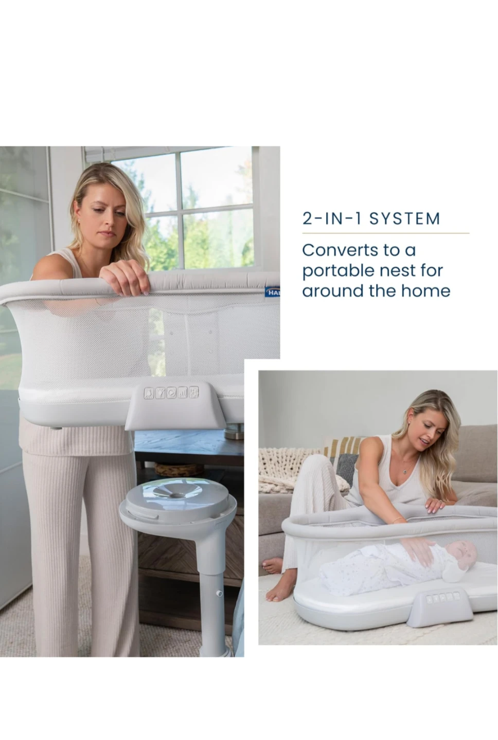 HALO BassiNest Soothing Swivel Sleeper 3.0 Baby Bassinet - photo 2
