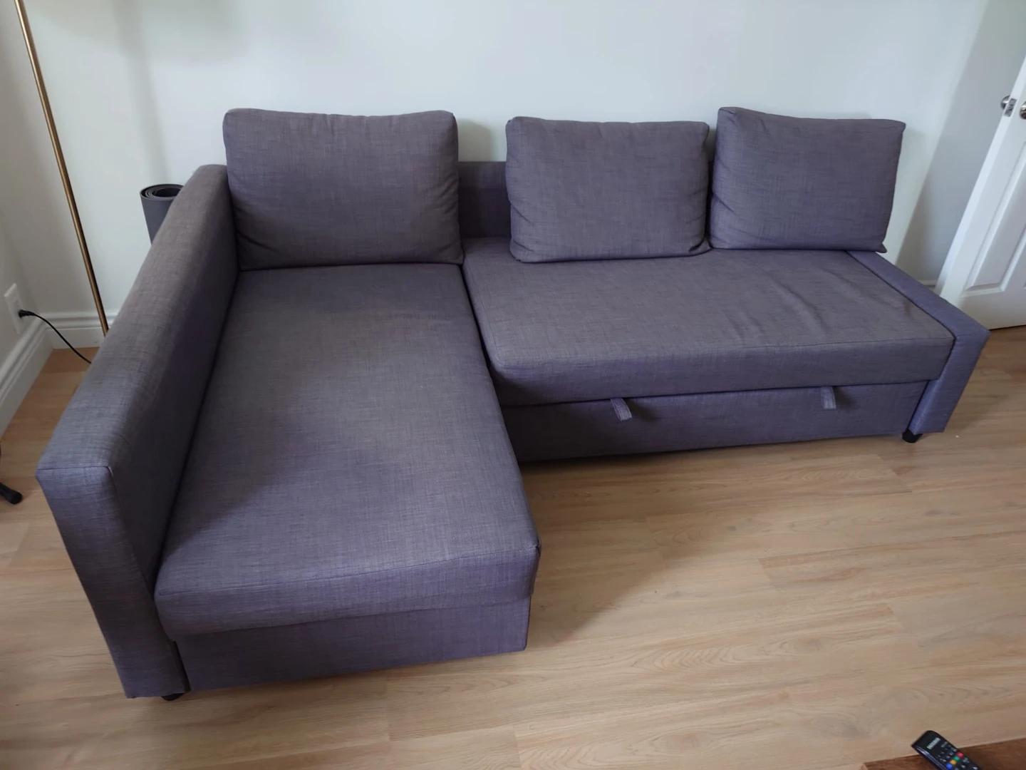 Grey Sectional Sofa Bed with Storage