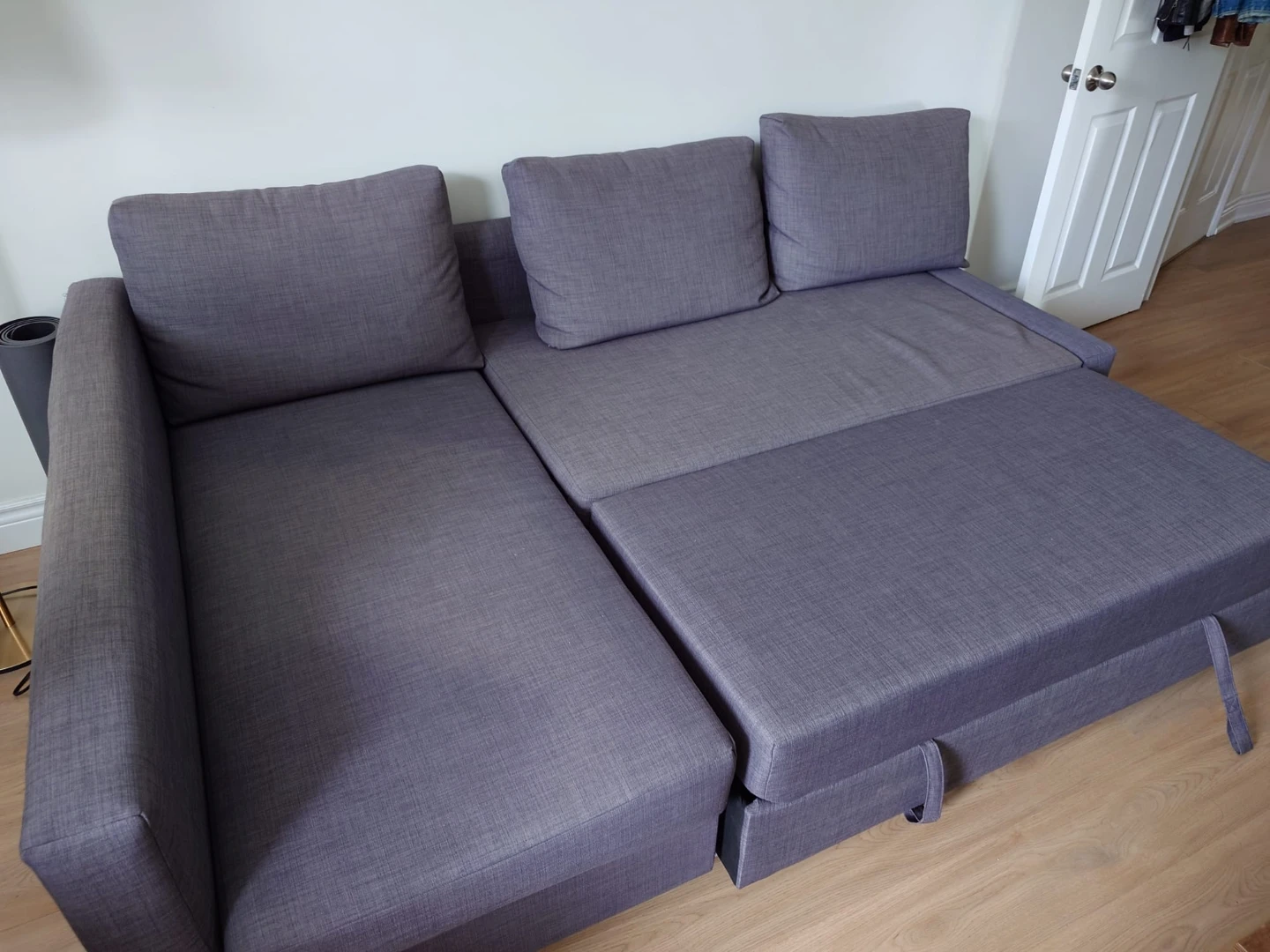 Grey Sectional Sofa Bed with Storage - photo 2