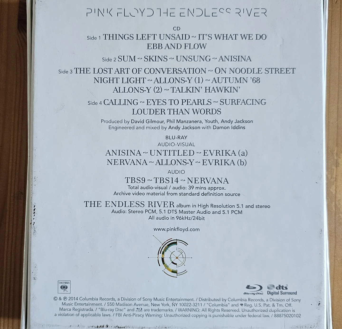 Pink Floyd The Endless River CD and Blu-Ray - photo 2