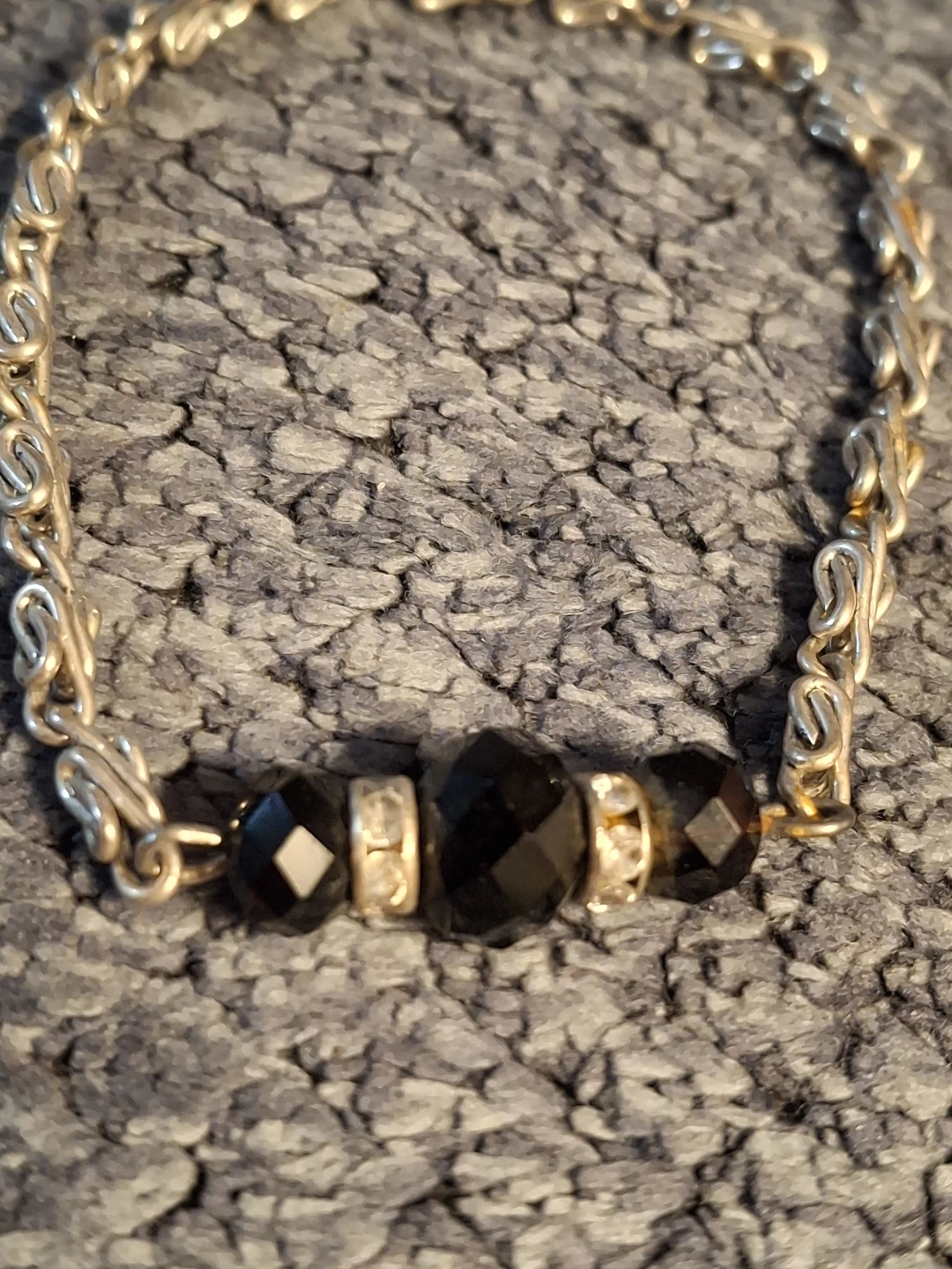 Silver  Bracelet with Crystal and Rhinestones