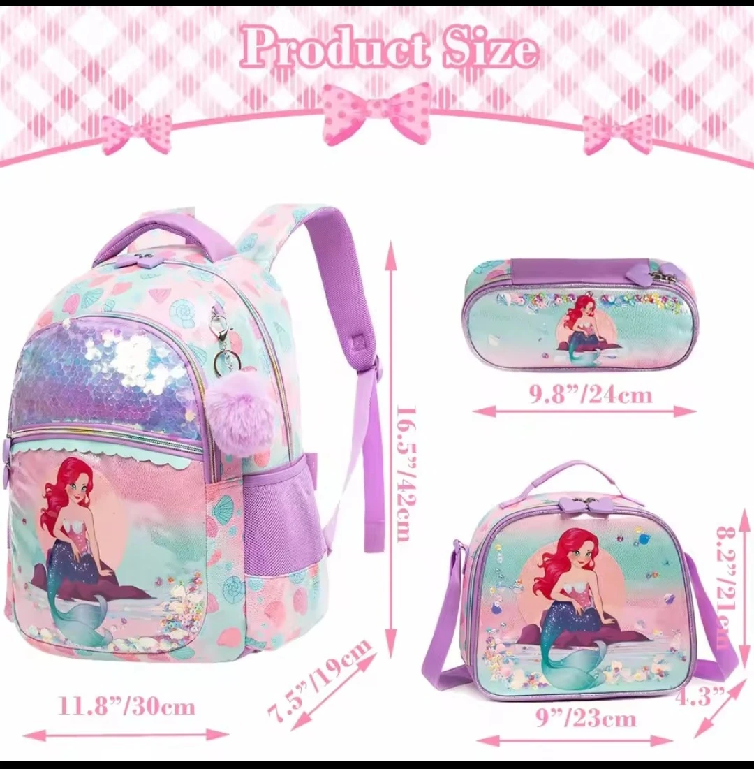 3 Piece Unicorn Backpack Set - photo 4