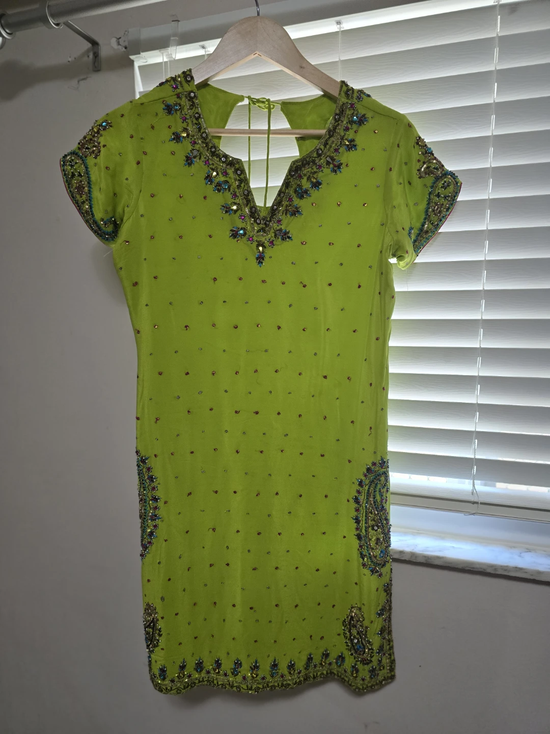 Embellished Green Kurti