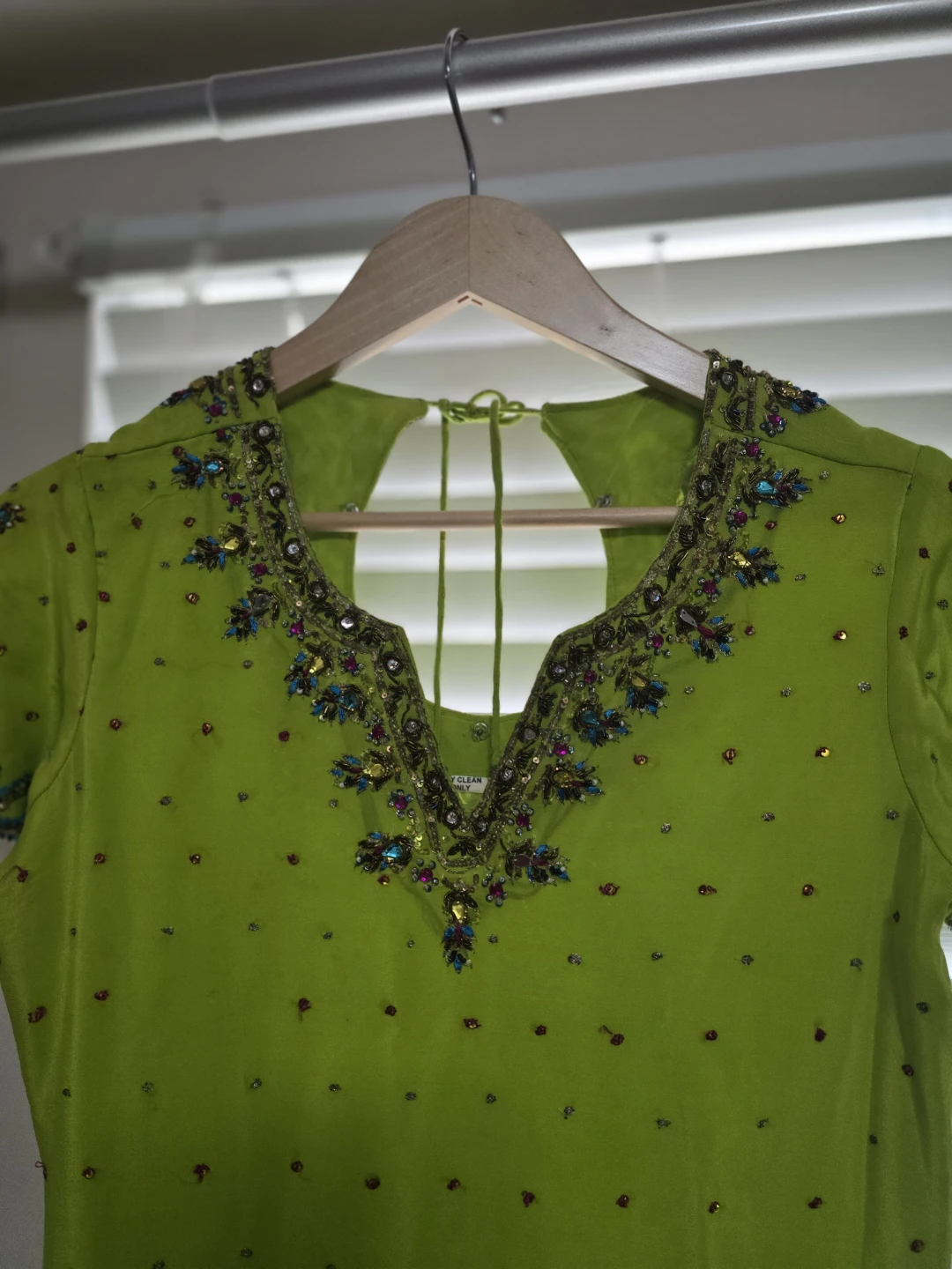 Embellished Green Kurti - photo 2