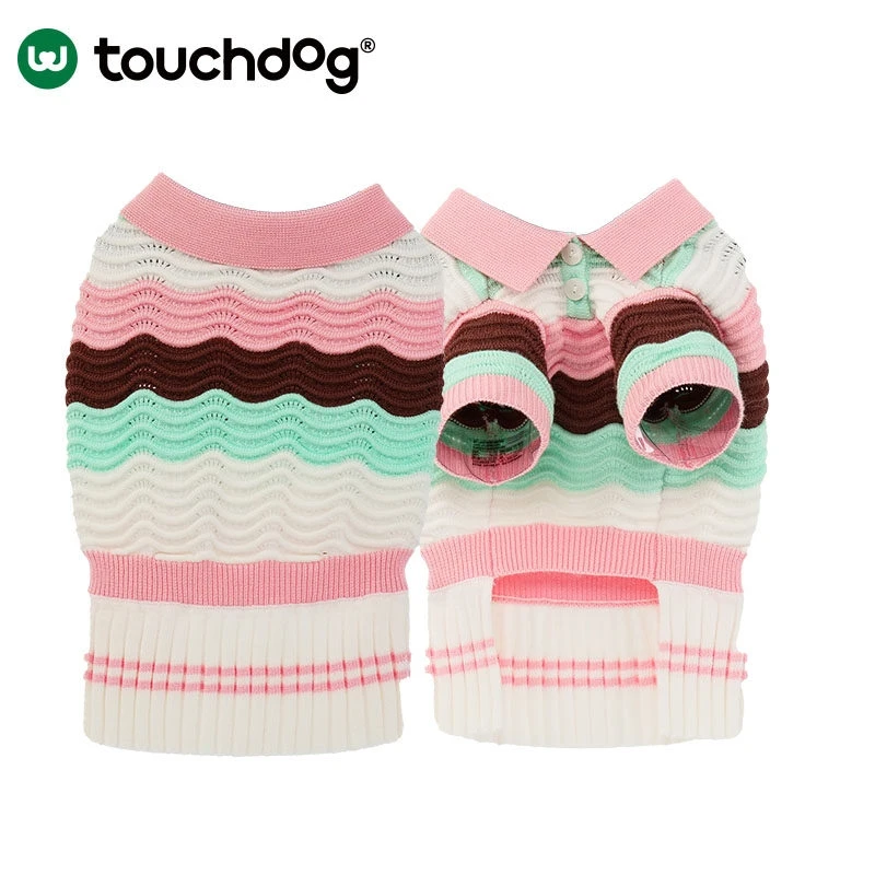 Striped Dog Sweater - Size S