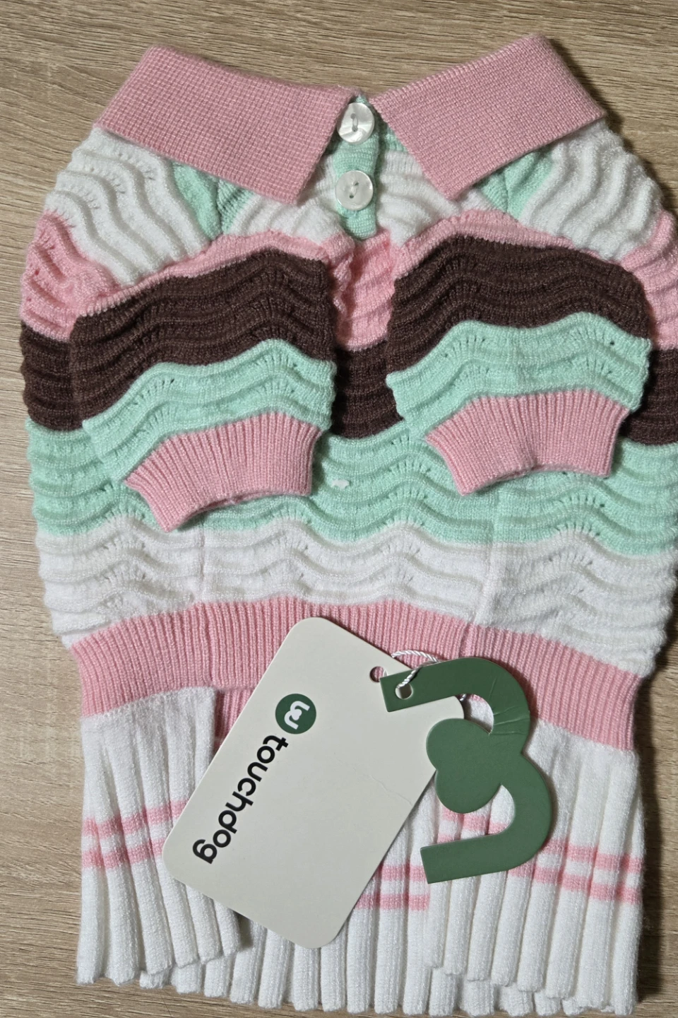 Striped Dog Sweater - Size S - photo 4