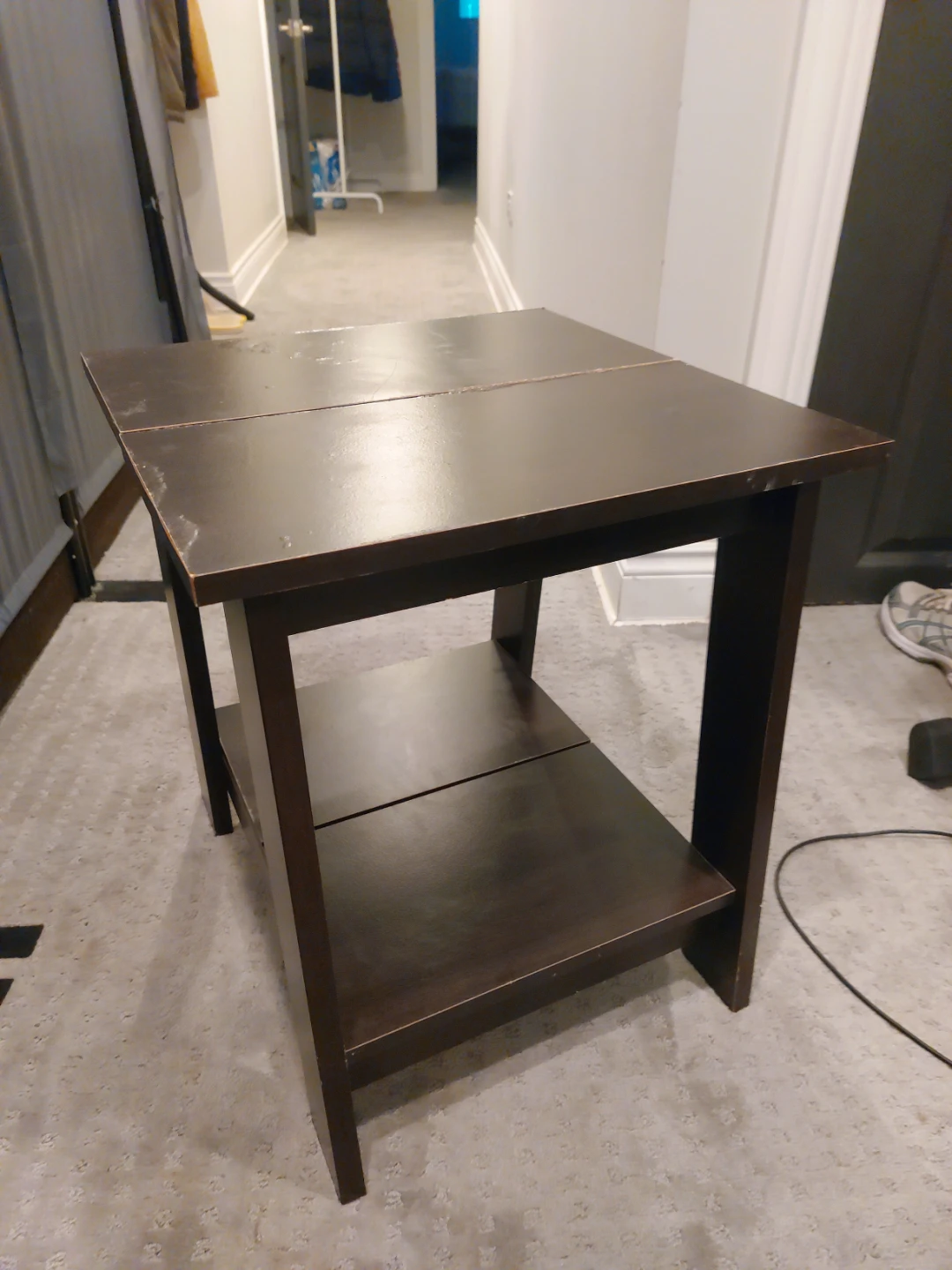 Dark Brown End Table - photo 2