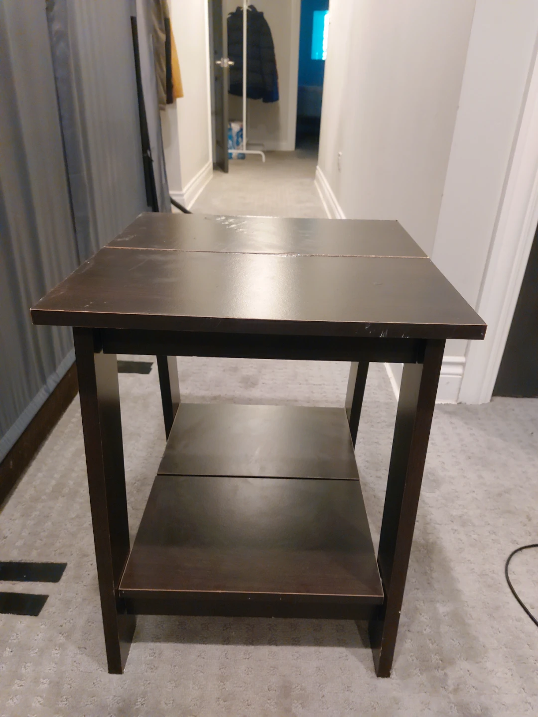 Dark Brown End Table - photo 3
