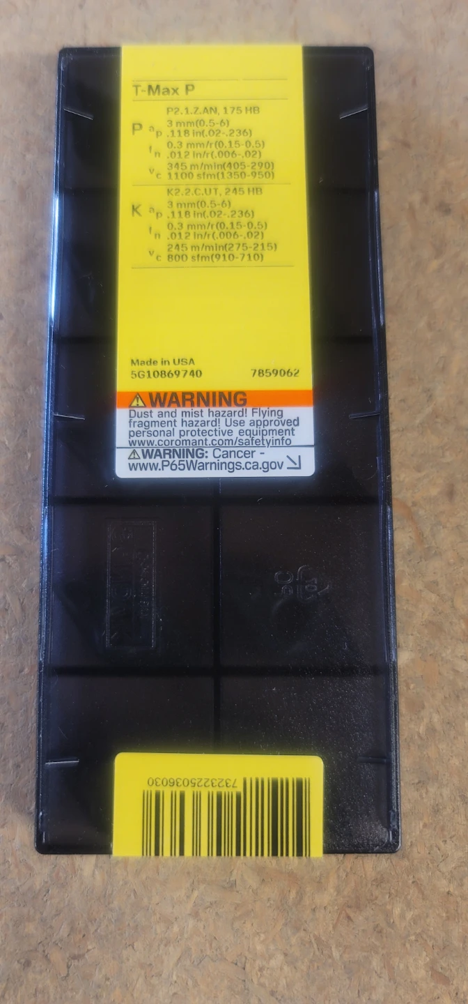 Sandvik Coromant T-Max P Inserts DNMG 15 04 08-PM 4415 (10Pack)
