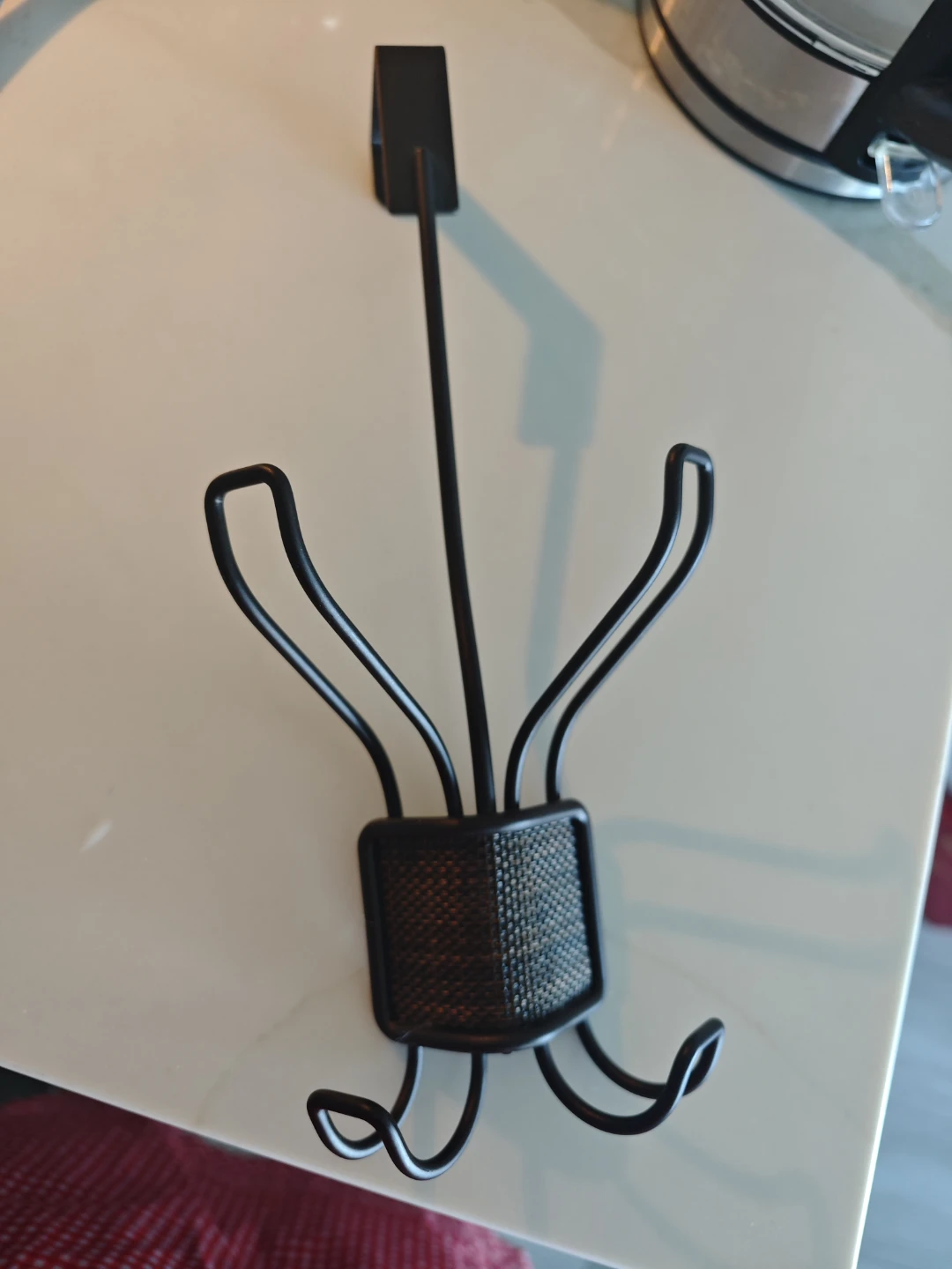 Black Over-the-Door Hook Rack