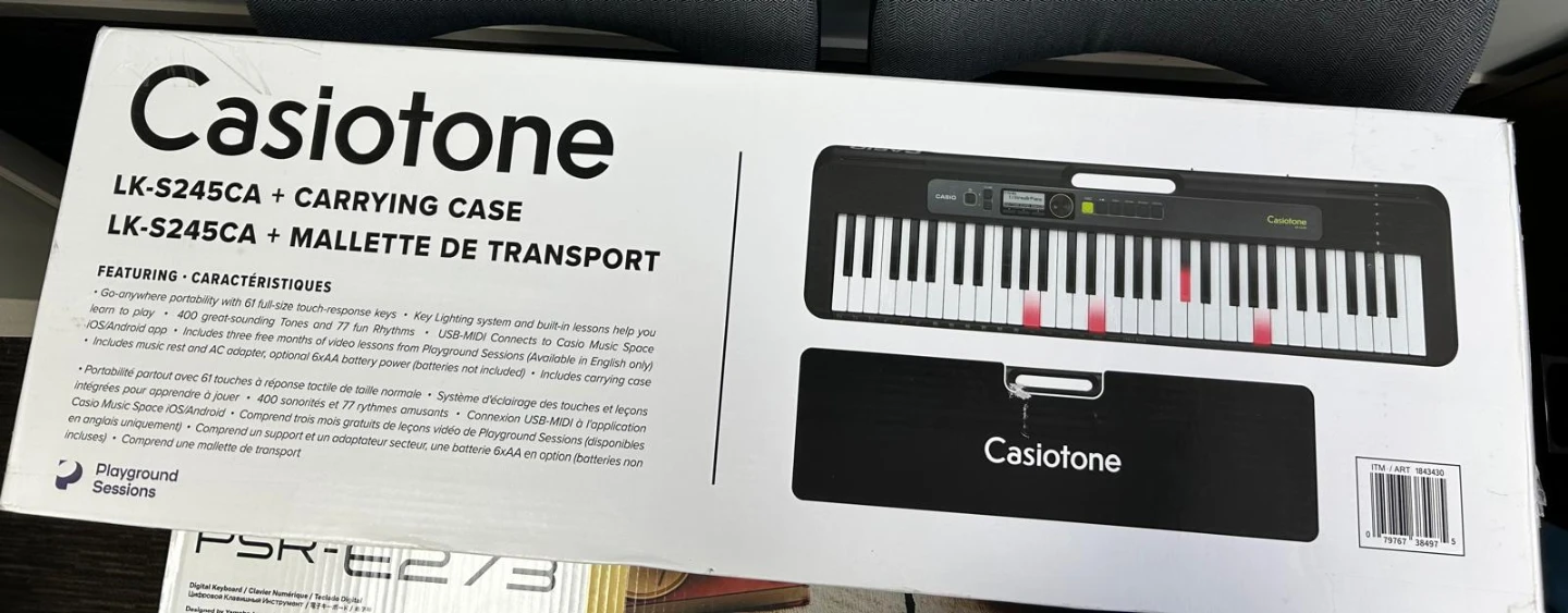 Casio Casiotone LK-S245CA Keyboard with Carrying Case - photo 5