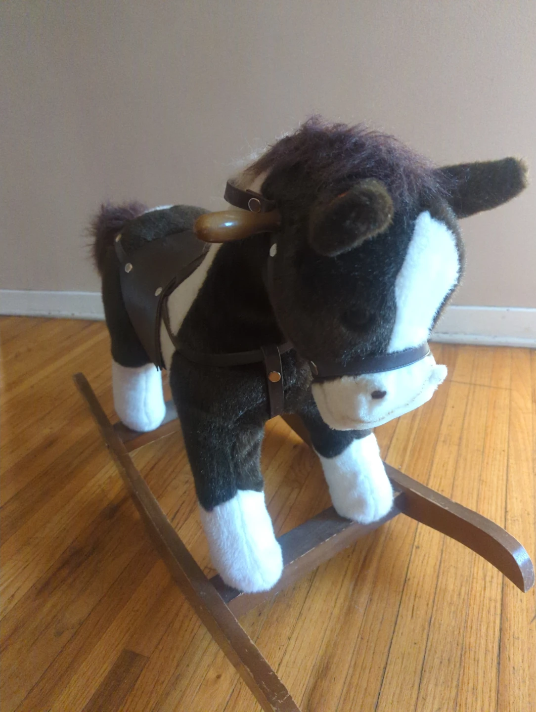Chrisha Playful Plush Rocking Cow
