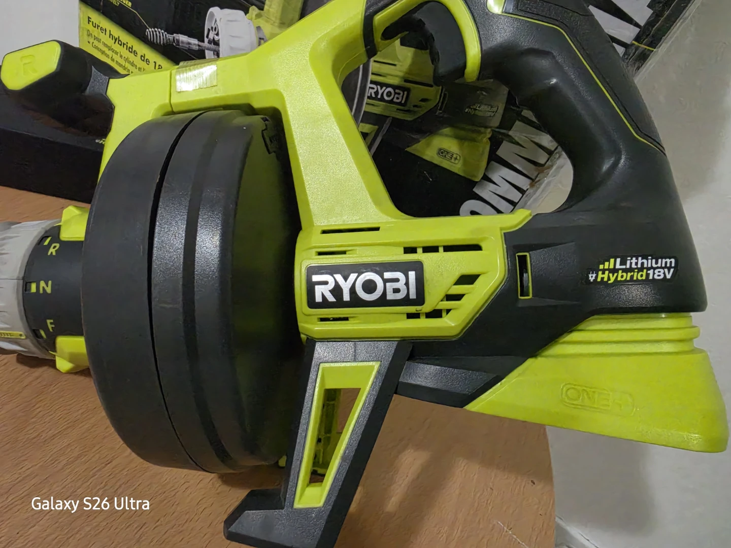 Ryobi ONE+ 18V Hybrid Drain Auger P4002 Dual Power - photo 3