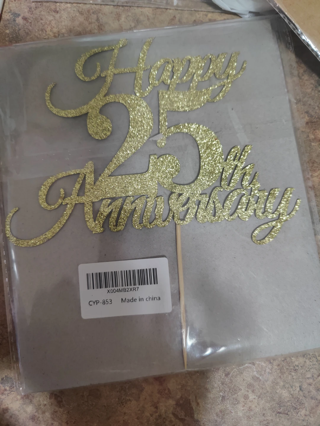 Assorted Glitter Cake Toppers - photo 5