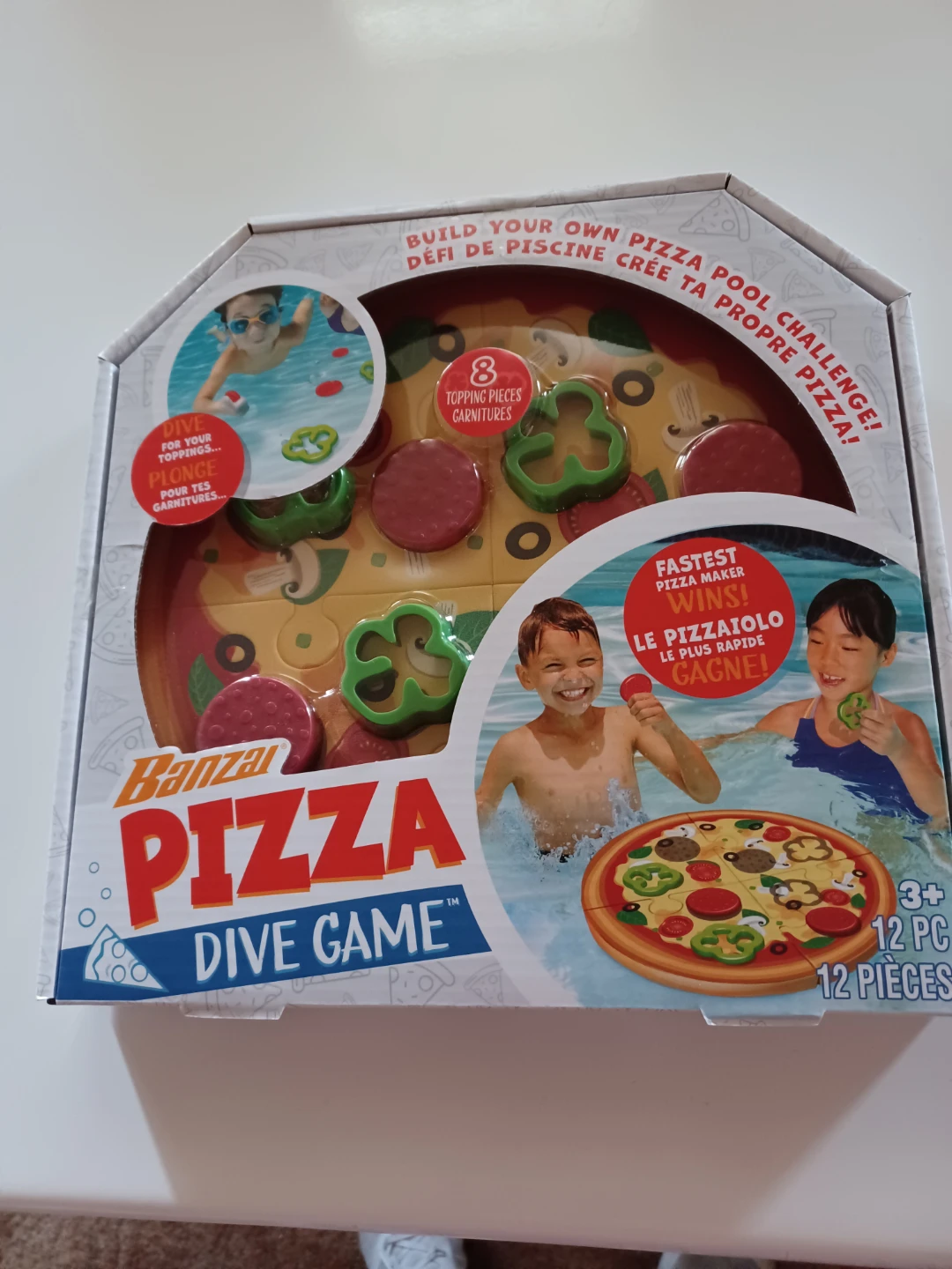 Banzai Pizza Dive Game - Pool Toy