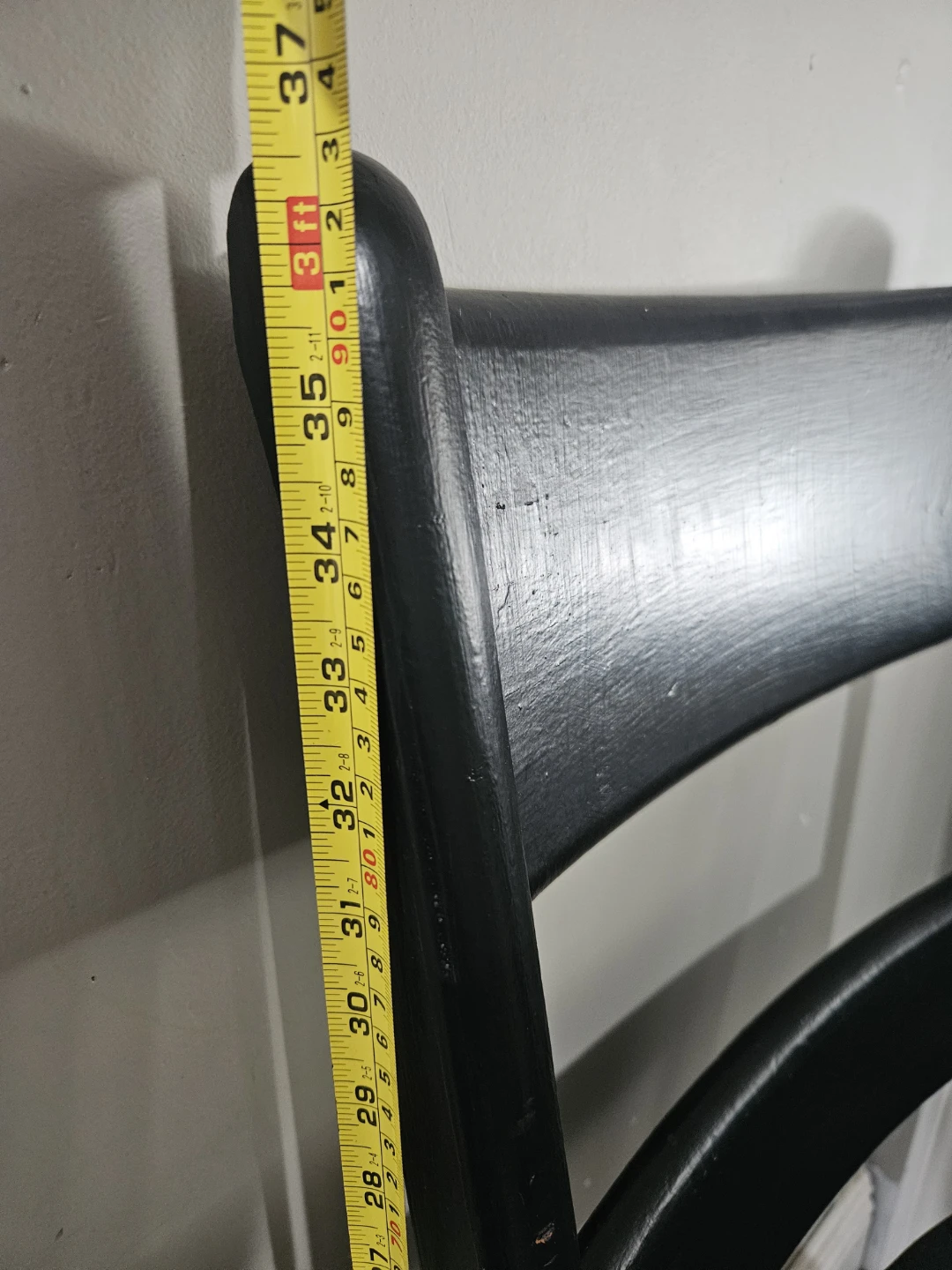 Black Wooden Chair - photo 4