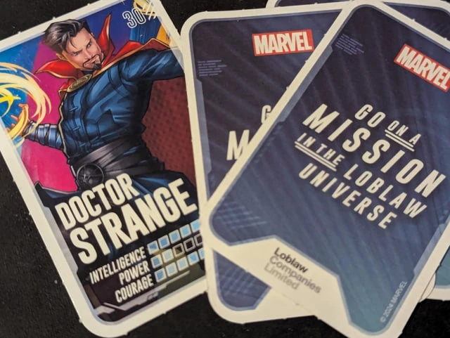 Marvel Universe Trading Cards - Loblaw (Please read description)