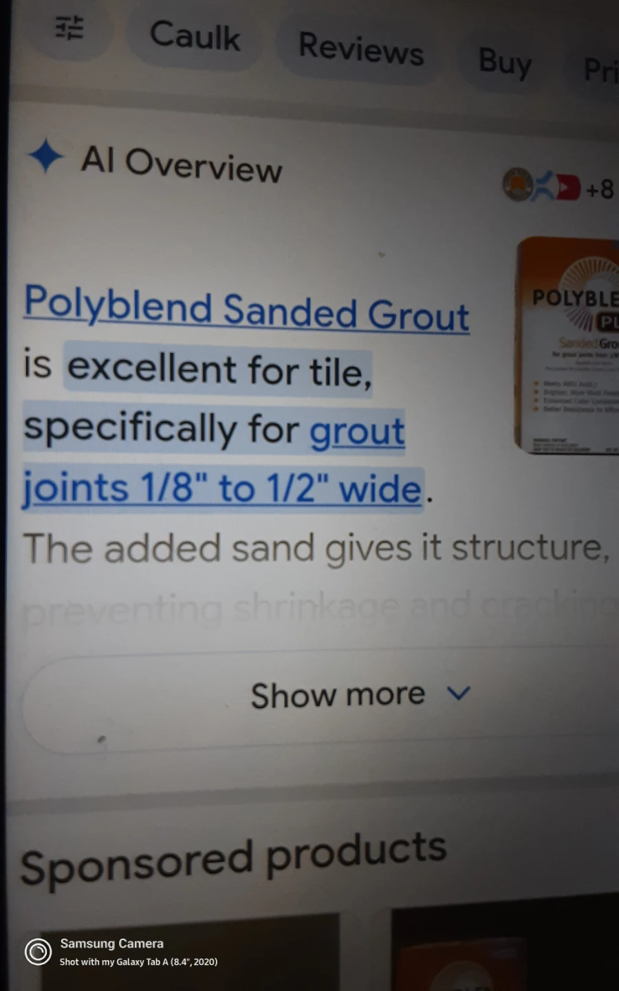 Polyblend Sanded Grout - Oyster Grey, 7 lb - photo 5
