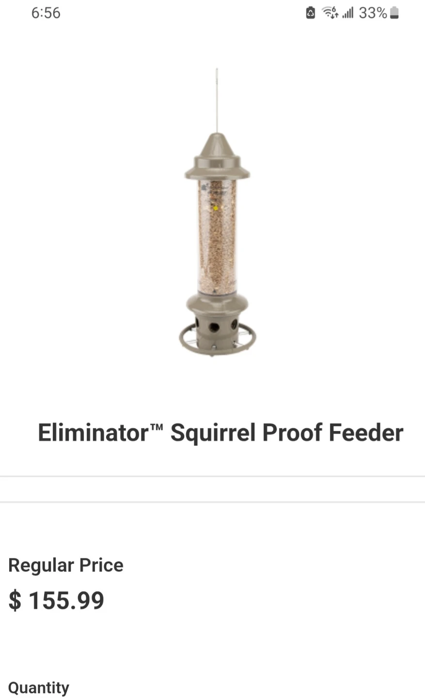 Bird Feeder Squirrel Proof - Wild Birds Unlimited ELIMINATOR - photo 4