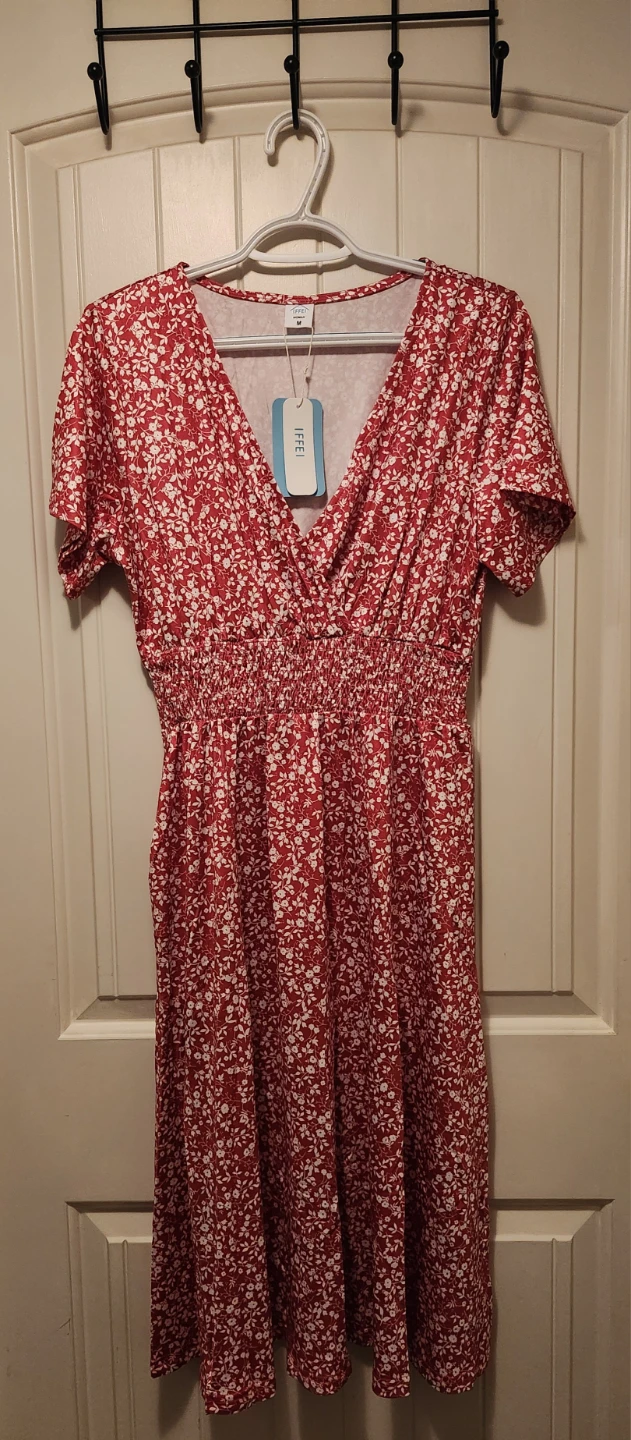 Reds Floral Print Maternity Dress - photo 2