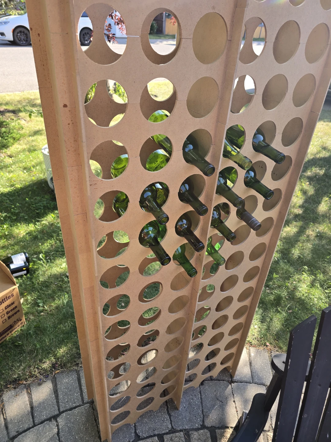 Custom 84 Bottle Wine Rack- Modular Interlocking Storage - photo 3