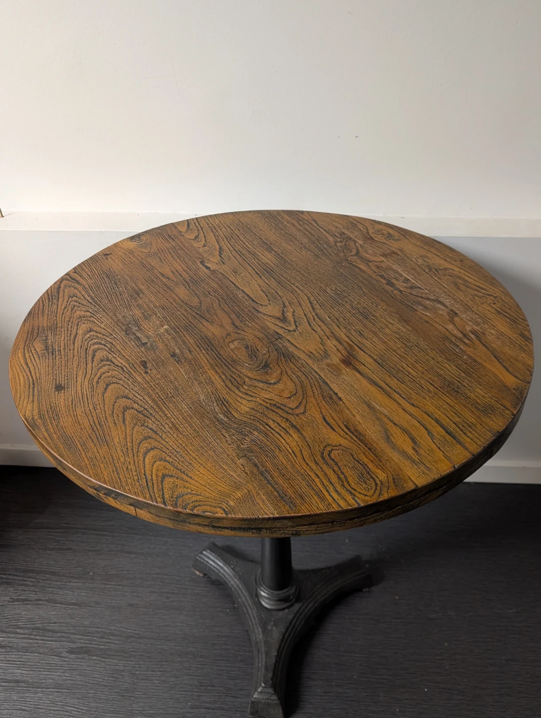 Round Wood Top Pedestal Table - photo 3