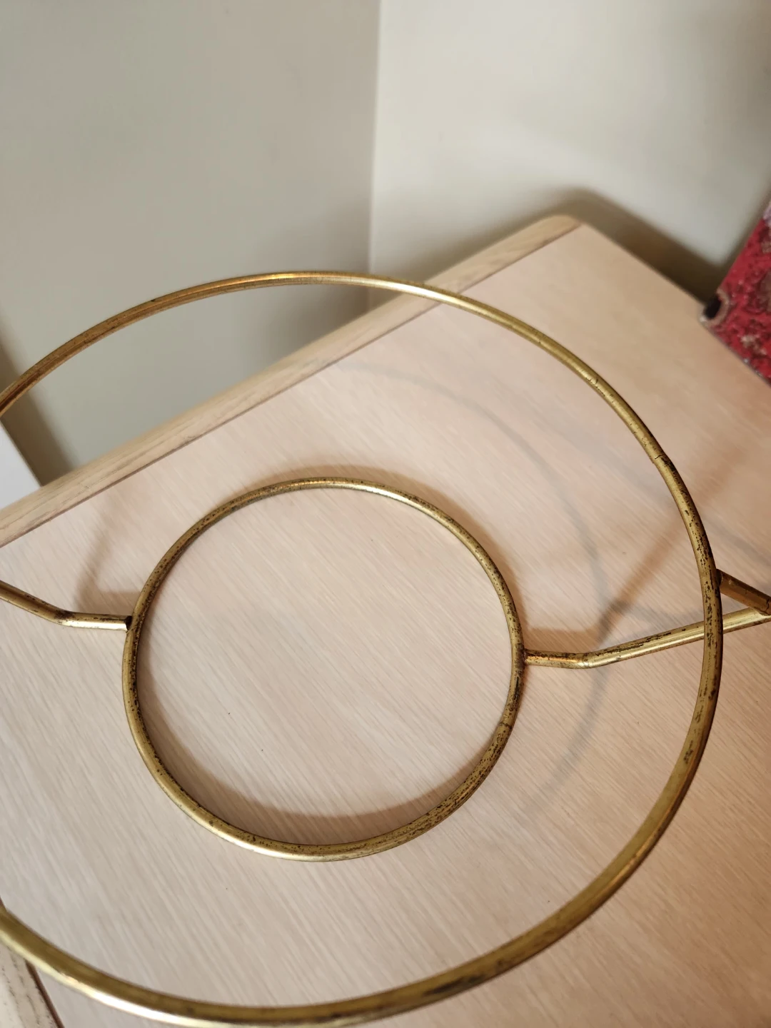 RARE FIND!!! Gold Diamond Shaped MID CENTURY ATOMIC  Plant Stand - photo 3