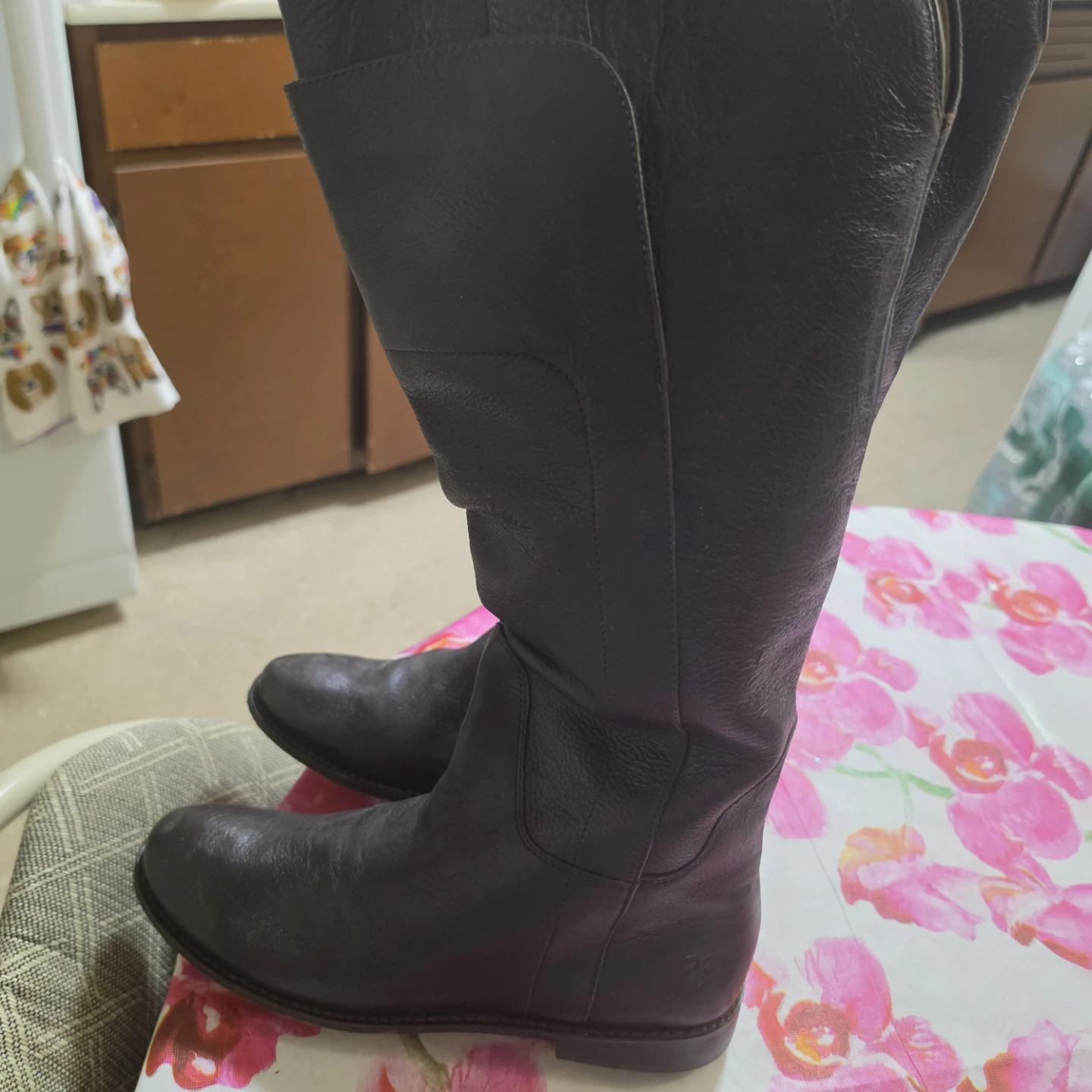 FRYE Women's Dark Brown Leather Tall Boots - photo 2