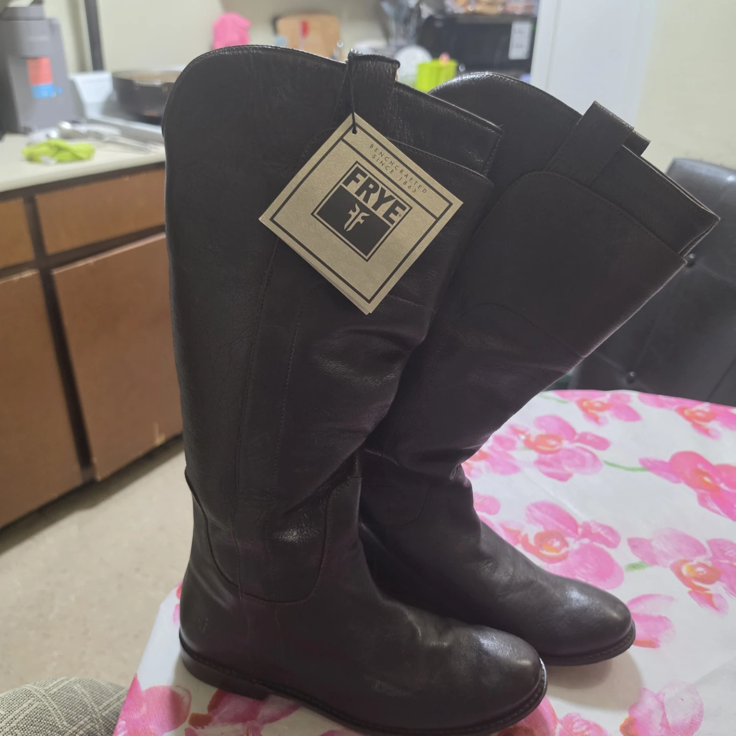 FRYE Women's Dark Brown Leather Tall Boots - photo 4