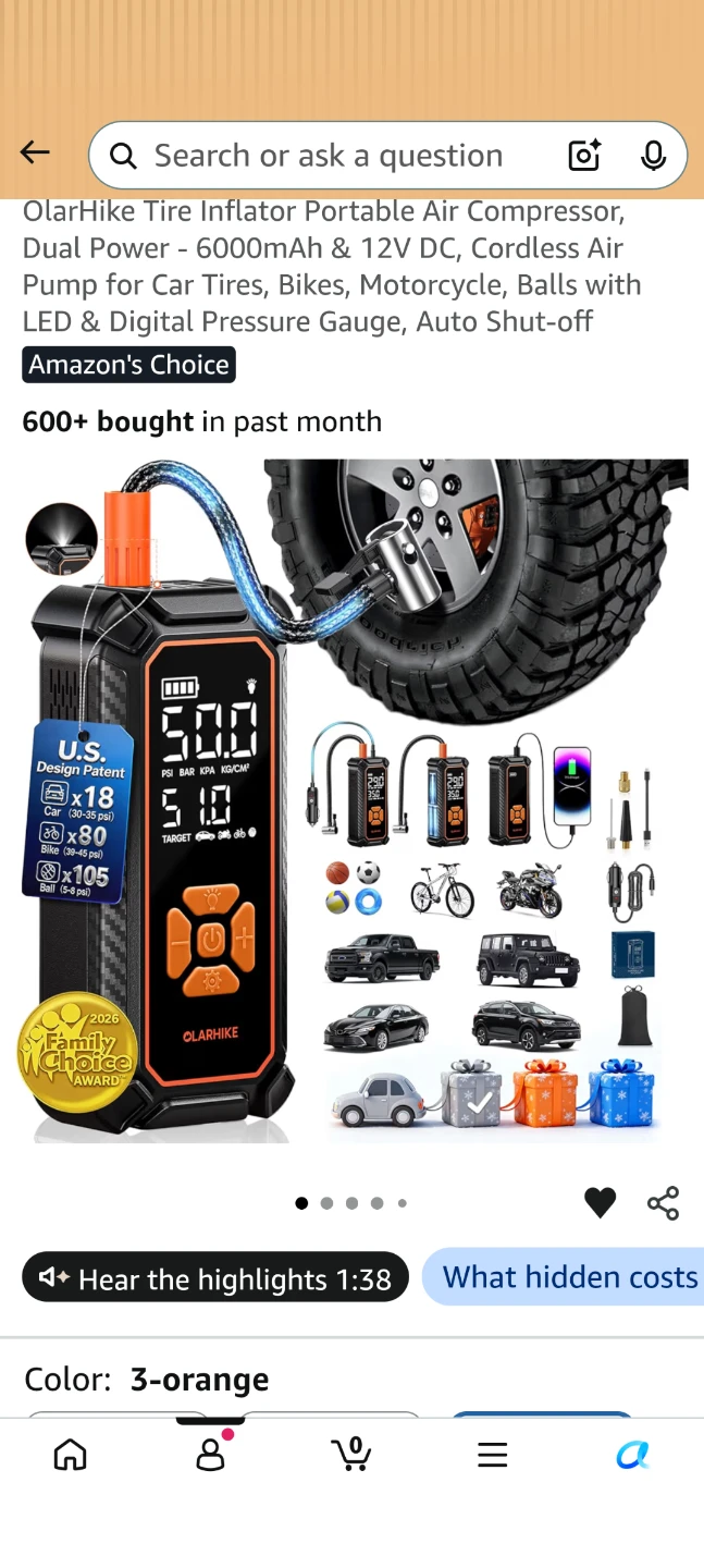 OlarHike Portable Tire Inflator - photo 4