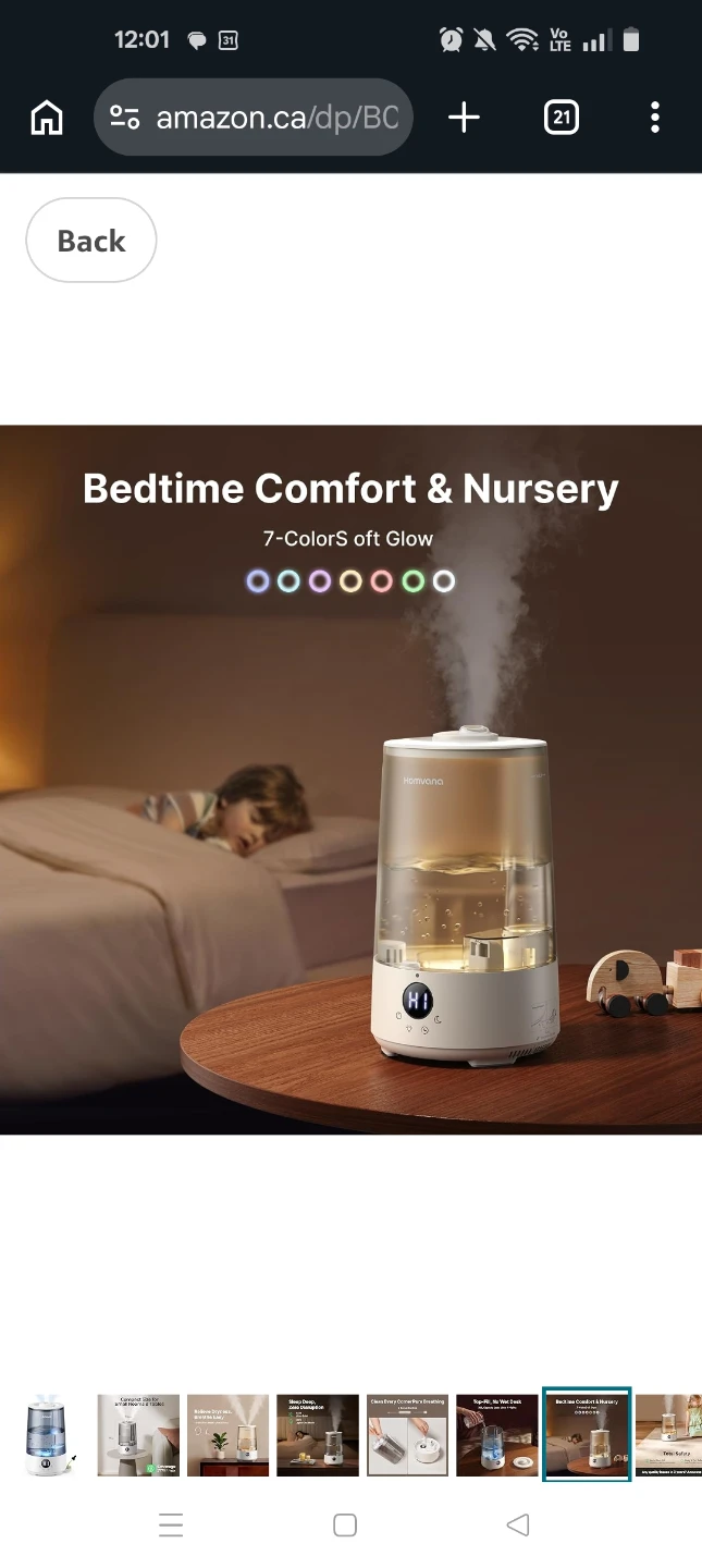 Homvana Humidifier - Compact Size (New!) - photo 2