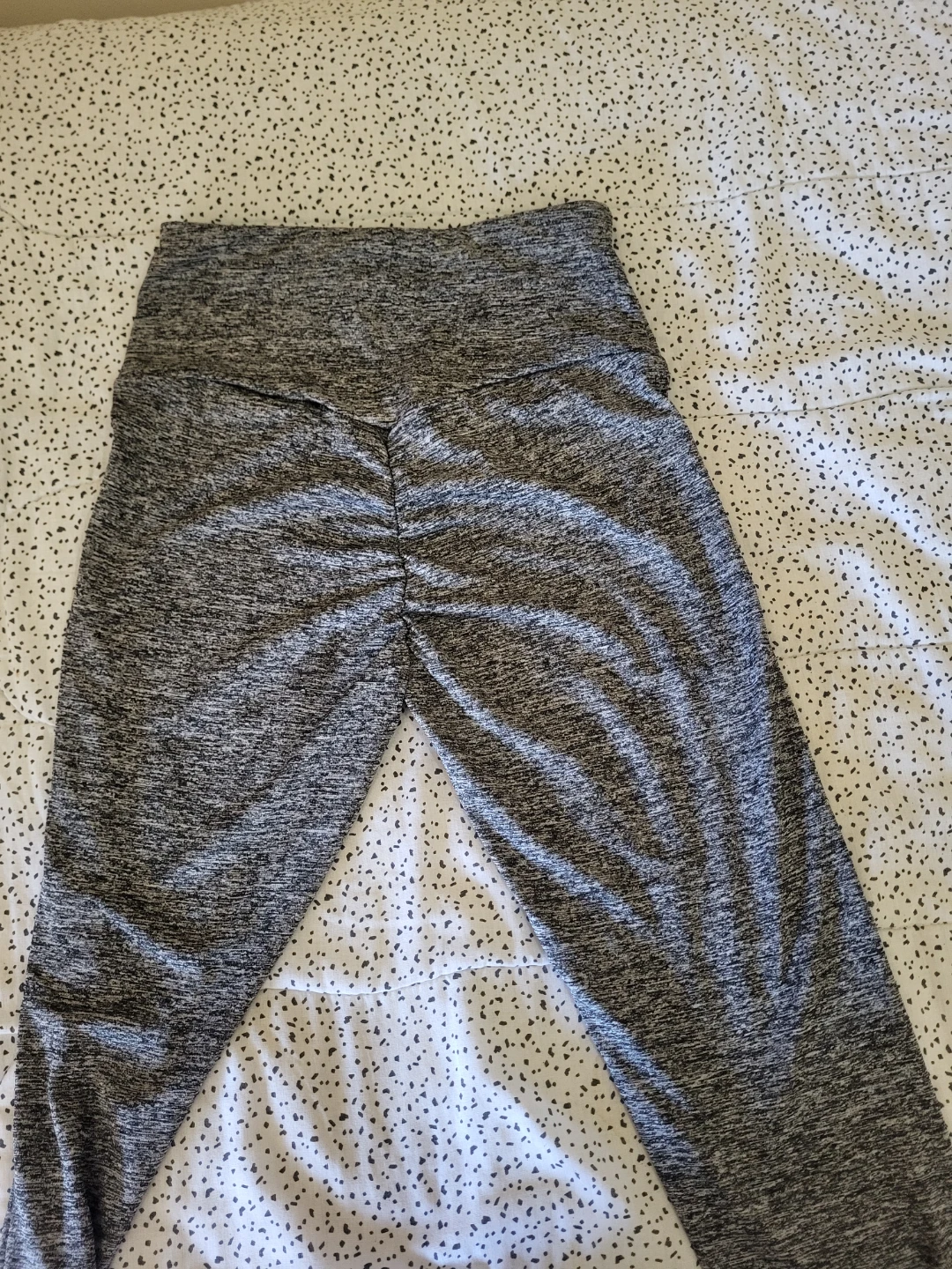 Grey Ruched Leggings