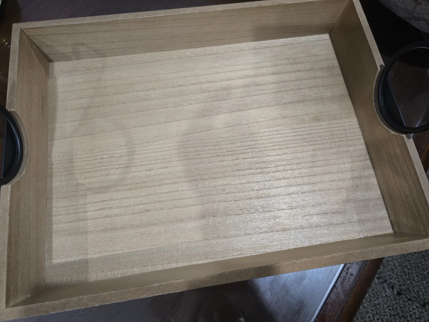 Wooden Serving Tray with Handles