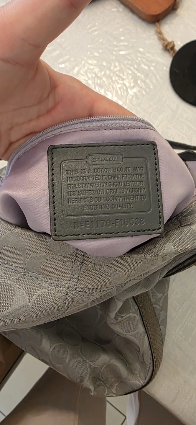 Coach Signature Monogram Shoulder Bag - photo 4