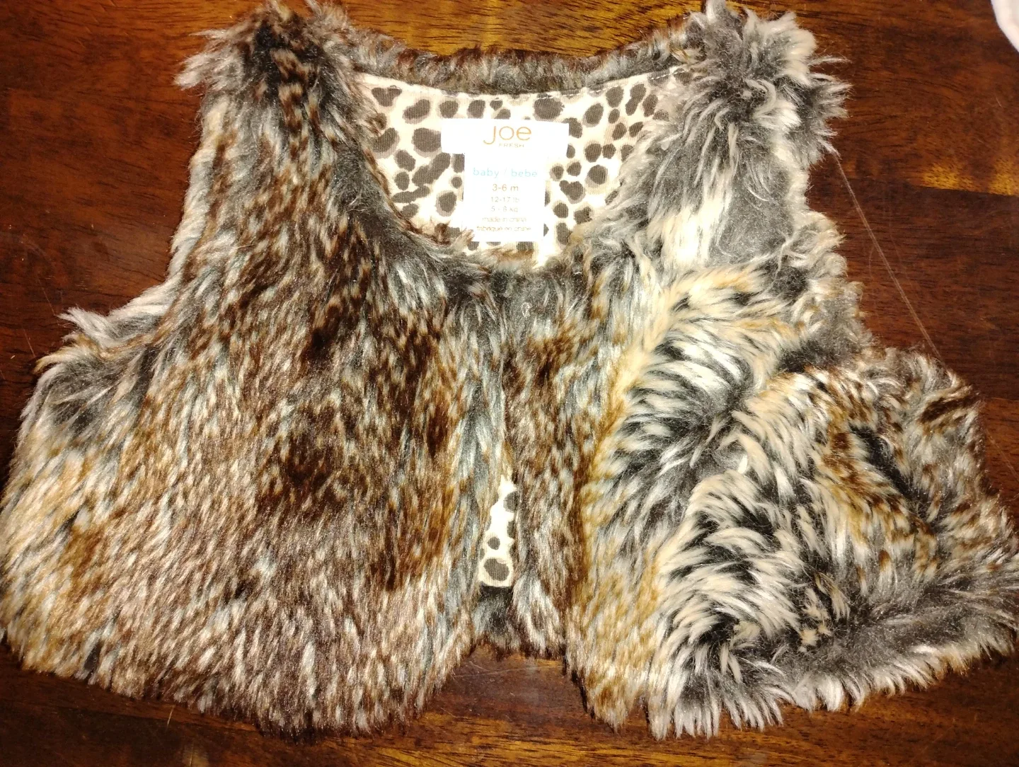 Joe Fresh Baby Girls Faux Fur Vest